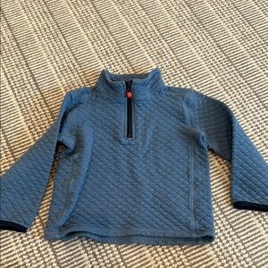 Crewcuts Blue Quilted Sweatshirt with Mock Neck